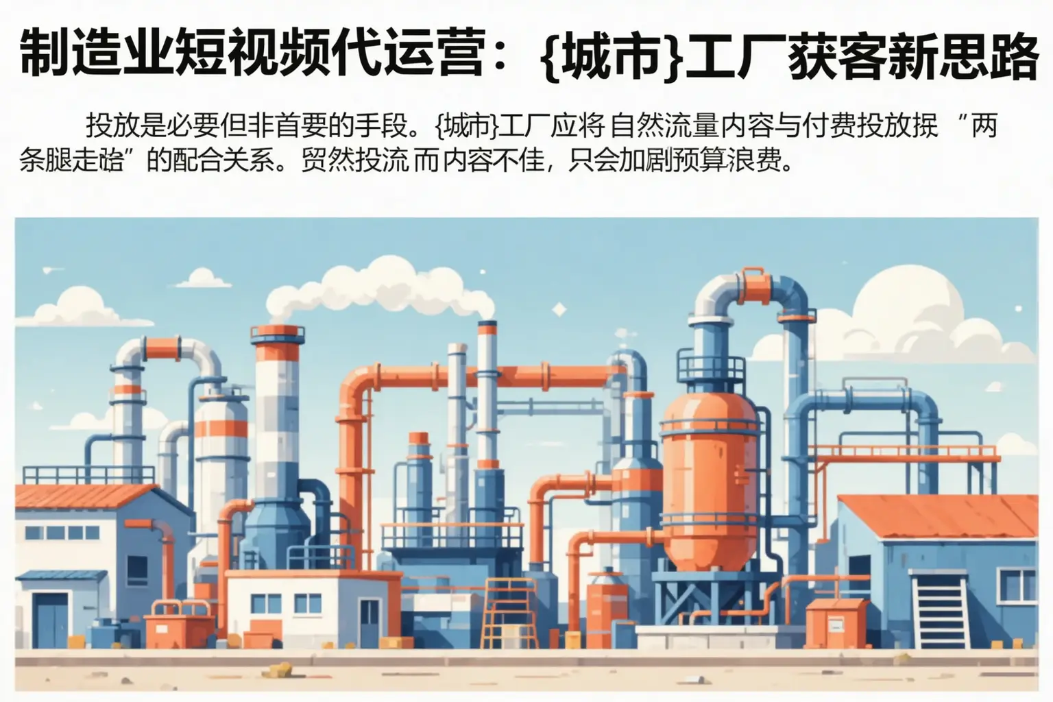 制造业短视频代运营：临渭工厂获客新思路
